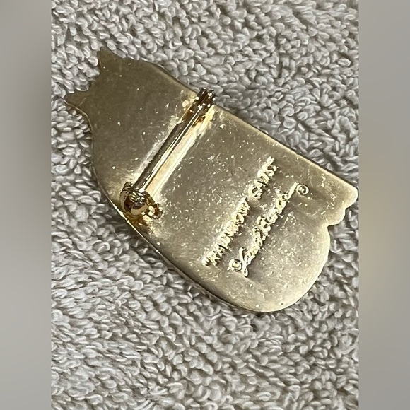 Vintage Laurel Burch Rainbow Cats Colorful Cat Brooch Pin Whimsical - Picture 5 of 8